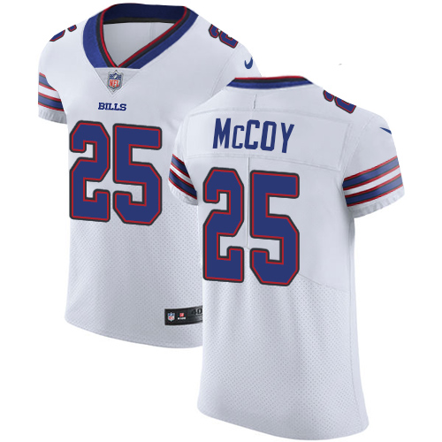 Nike Bills #25 LeSean McCoy White Men's Stitched NFL Vapor Untouchable Elite Jersey - Click Image to Close